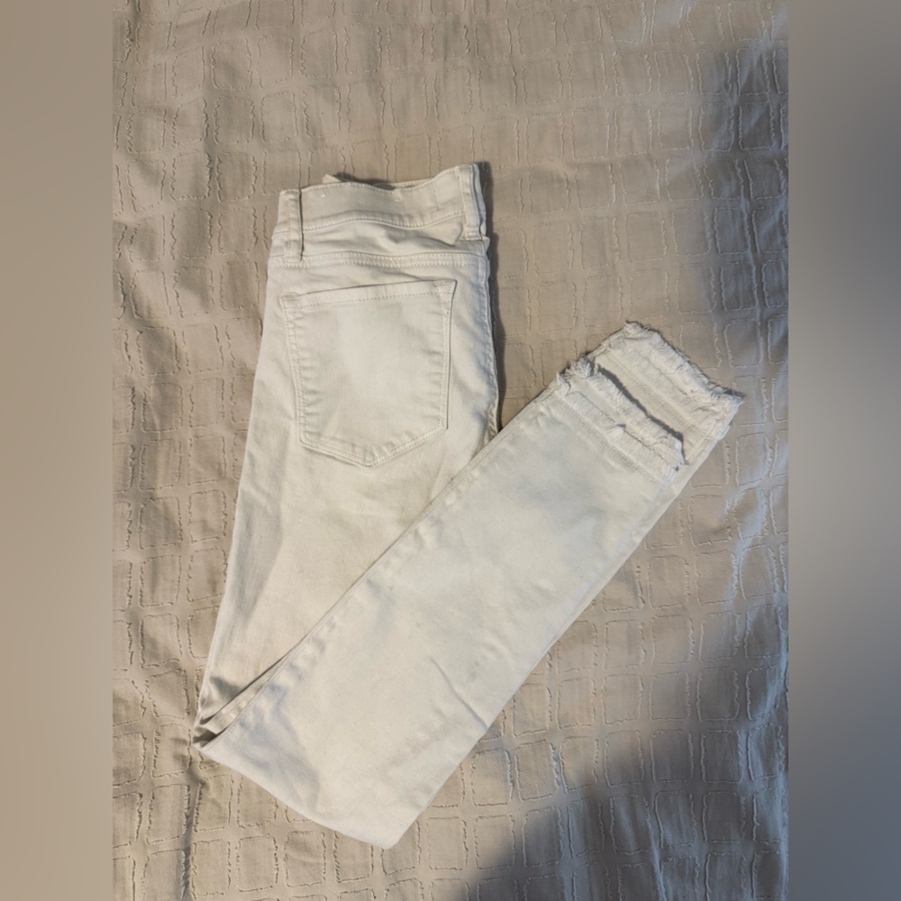 LOFT White Skinny Jeans